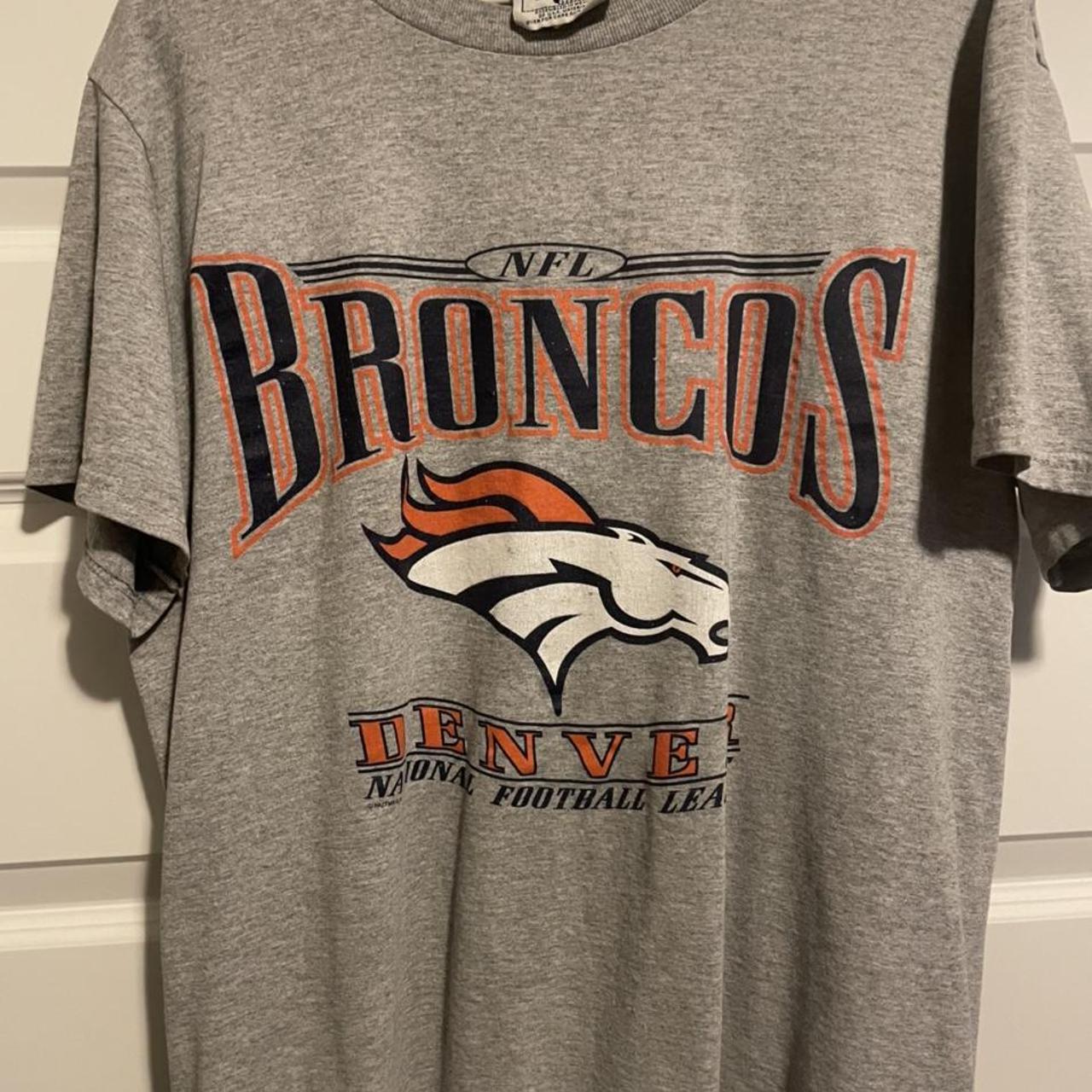 Vintage Denver Broncos Shirt. Item is on a 90s Lee - Depop