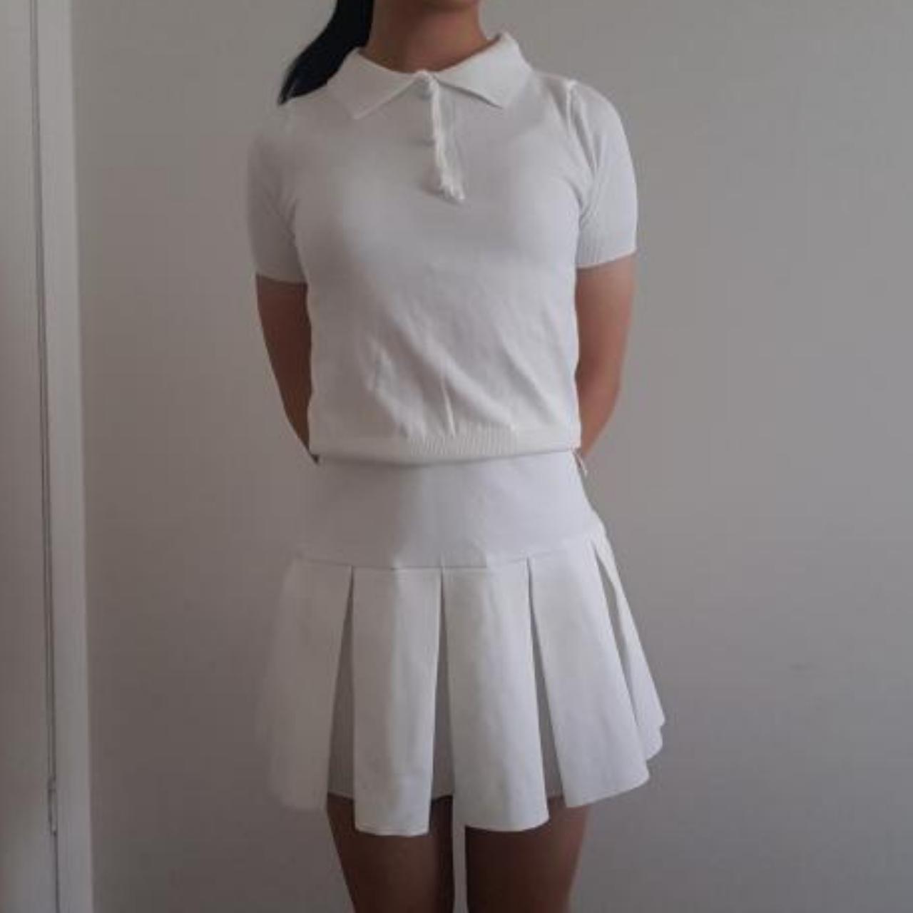 womens white polo