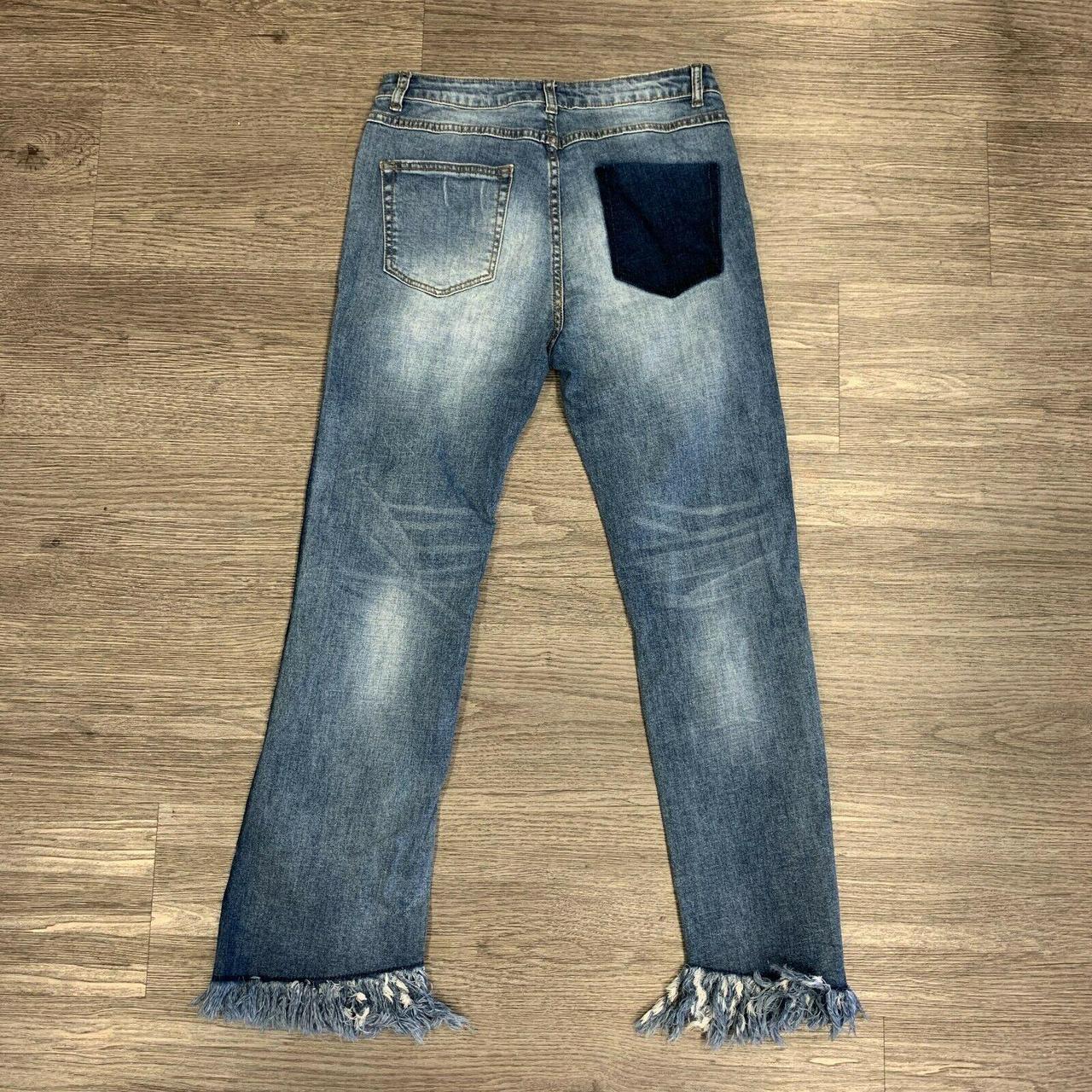 Dance & Marvel Frayed Hem Jeans Women's Size L High... Depop