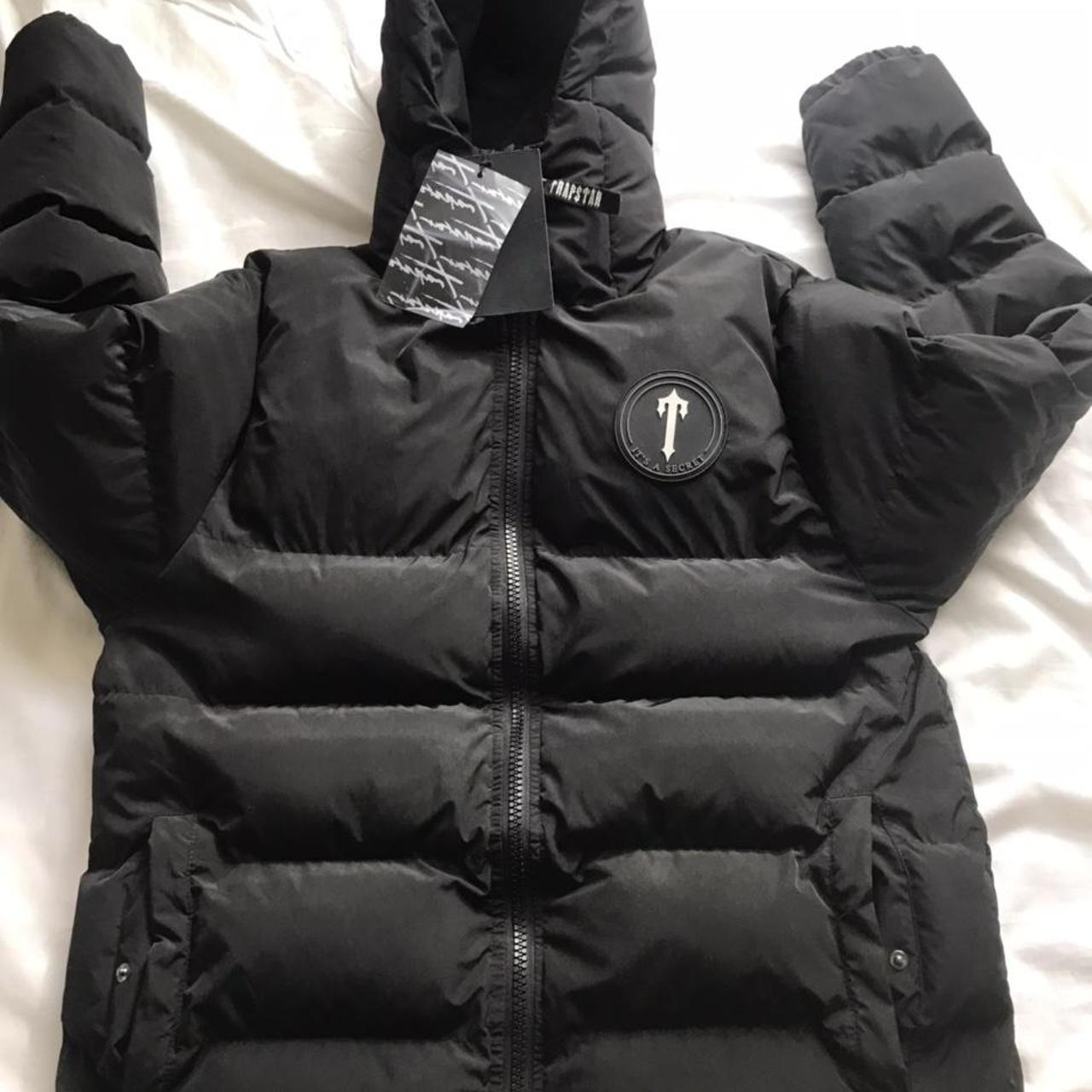 Trapstar irongate black puffer jacket size M... - Depop