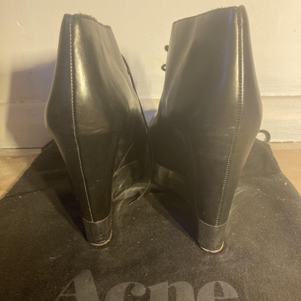 Acne Atacoma Black Metal Wedge New without... - Depop