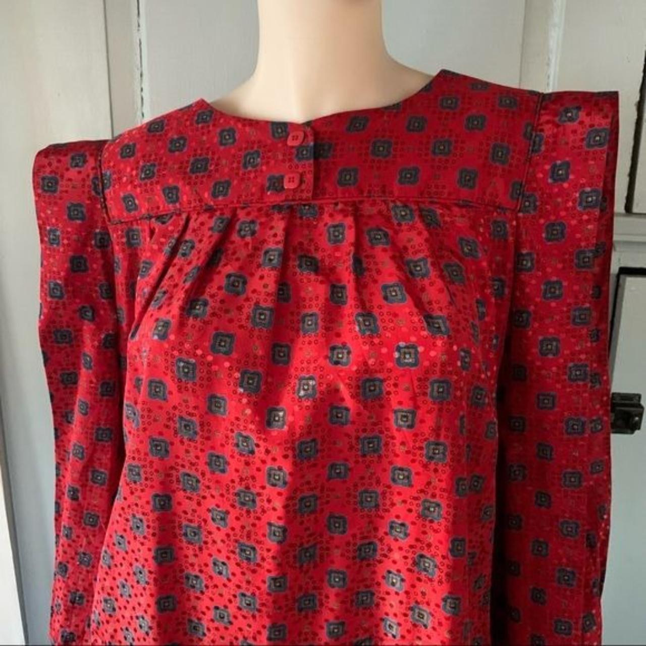 Gloria Vanderbilt Print Jacquard Dress Vintage c... - Depop