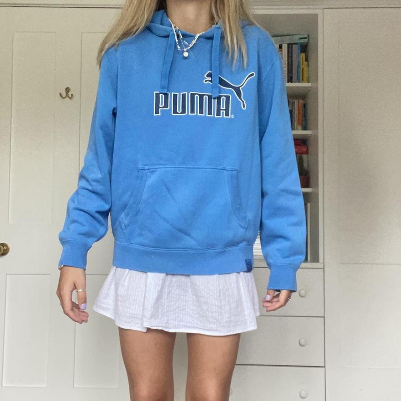 light blue puma jumper