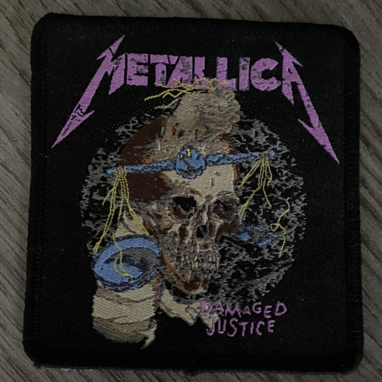 Vintage Metallica Embroidered “Damaged Justice”... Depop