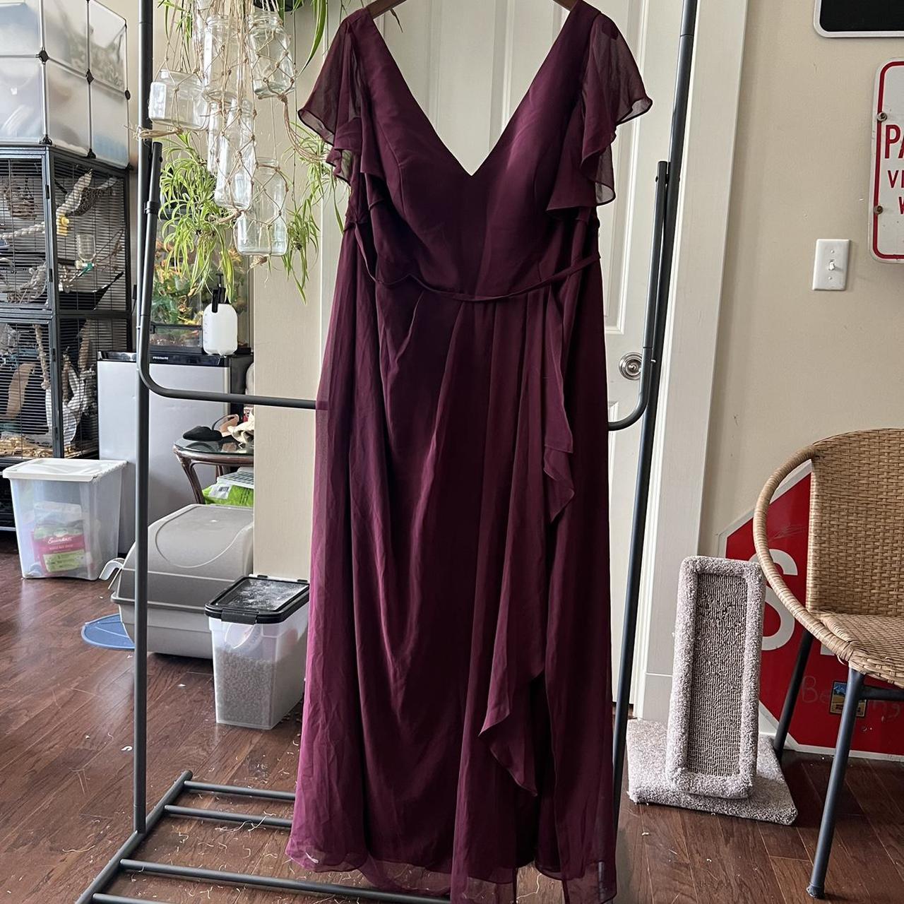 burgundy david’s bridal dress. worn once, paid 130 Depop