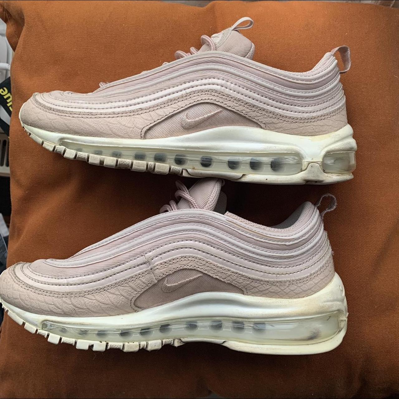 Light dusty pink and white air max 97. Sad to part... - Depop