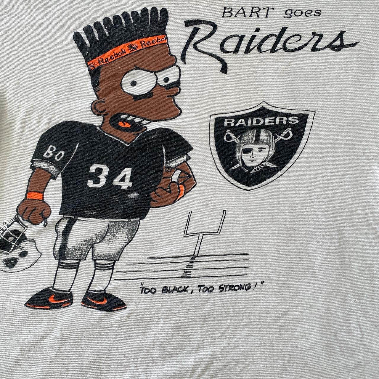 Vintage 90s Bart Simpson Raiders T-shirt