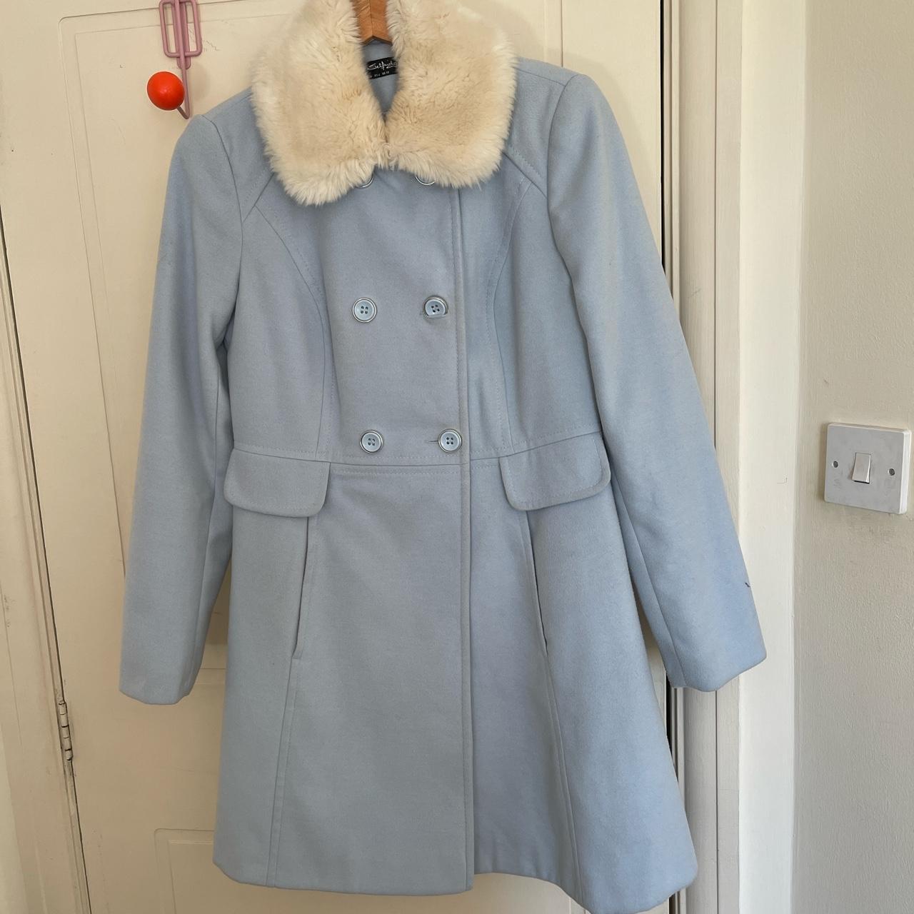 Miss selfridge blue clearance coat