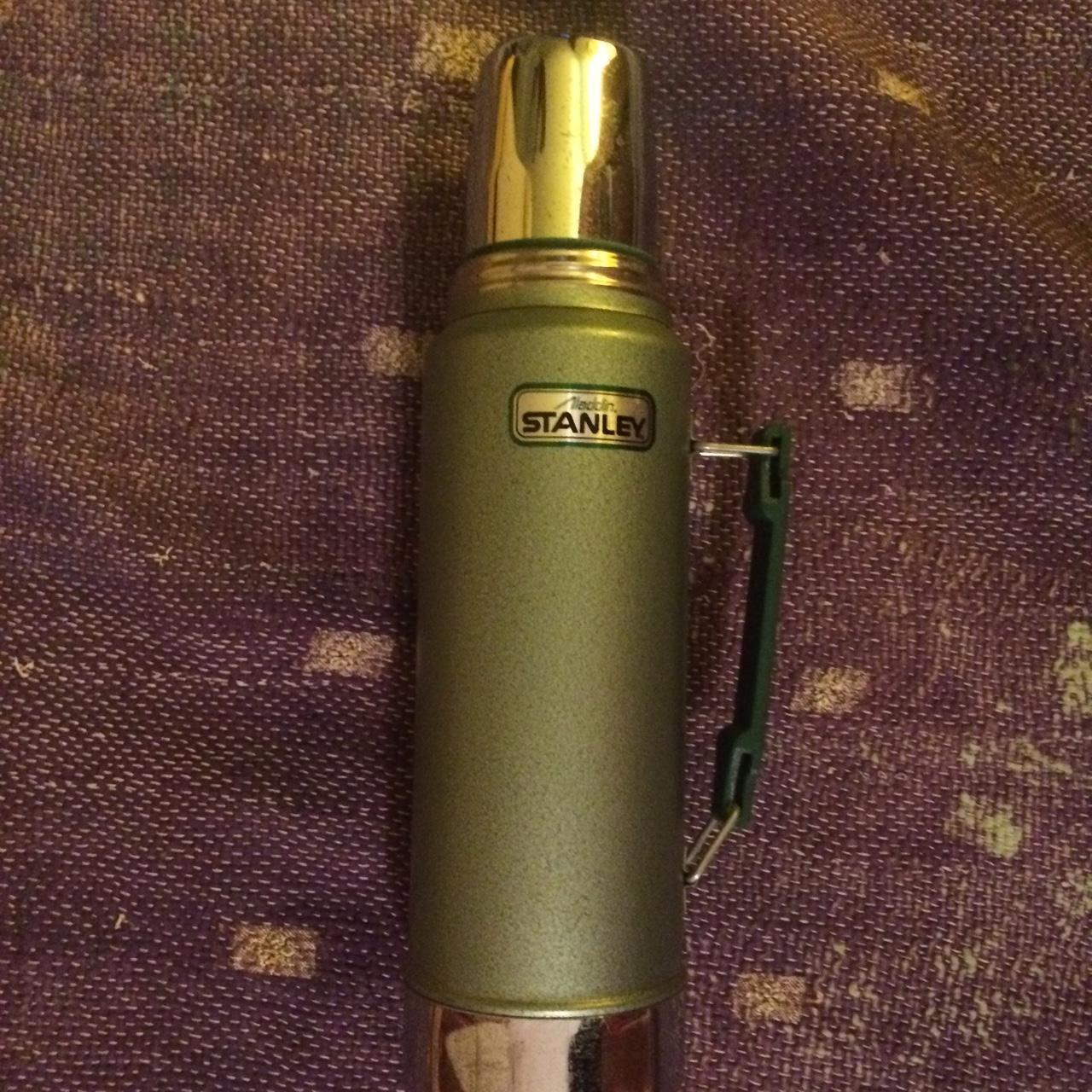 Vintage Stanley thermos Green Used condition, - Depop