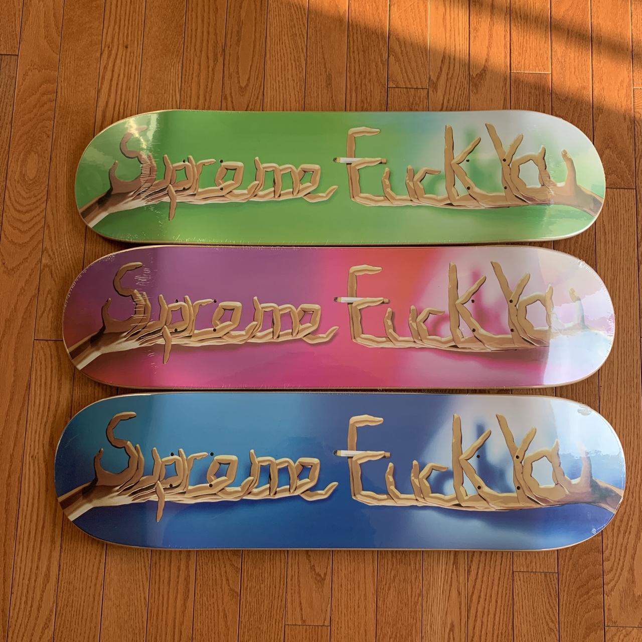 Supreme FW18 “Fuck You” deck set, brand new still... - Depop