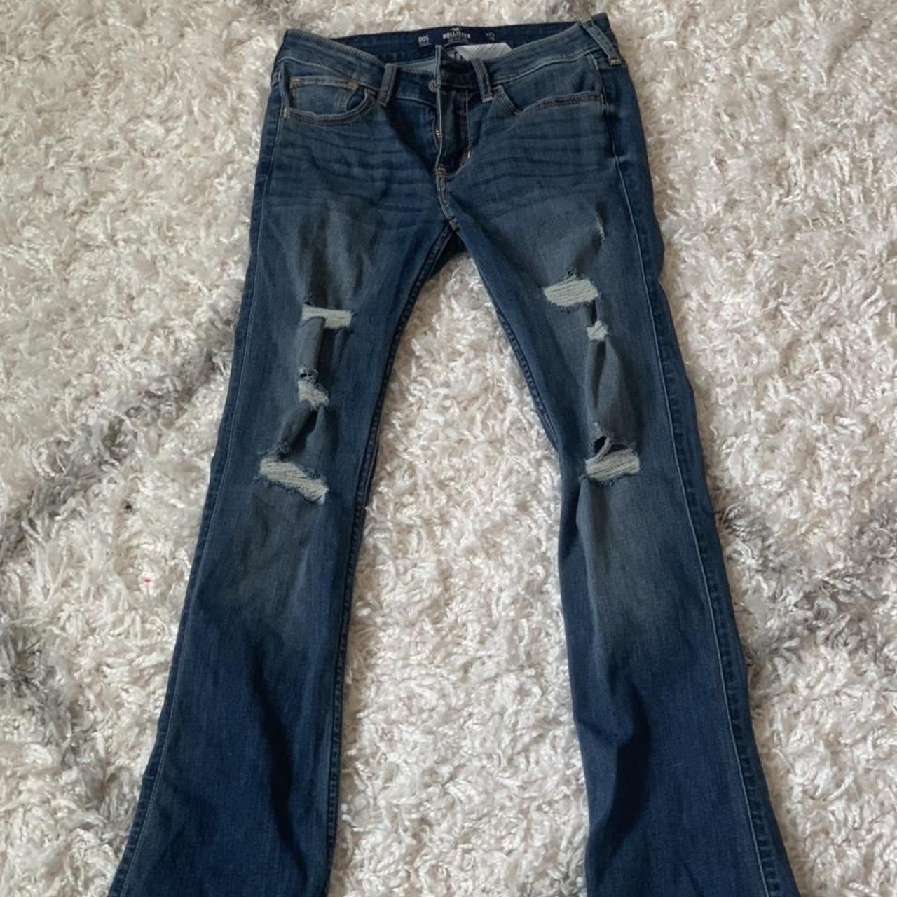 Hollister Low Rise Boot Cut Distressed Jeans ️🚨FREE... - Depop