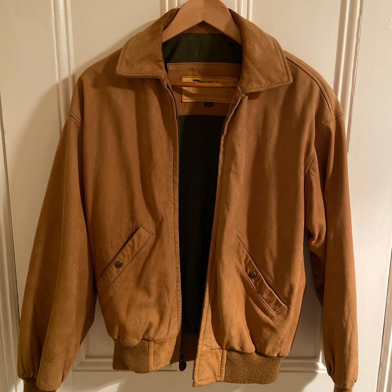 VINTAGE TIMBERLAND SUEDE LEATHER 90's BOMBER JACKET | Depop