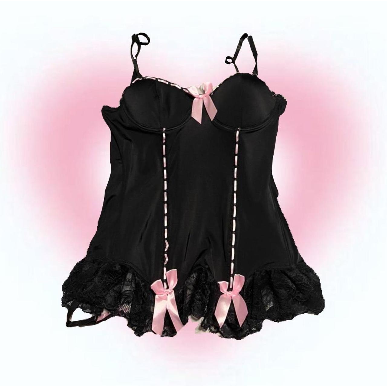 Product Image 1 - y2k black n pink lingerie