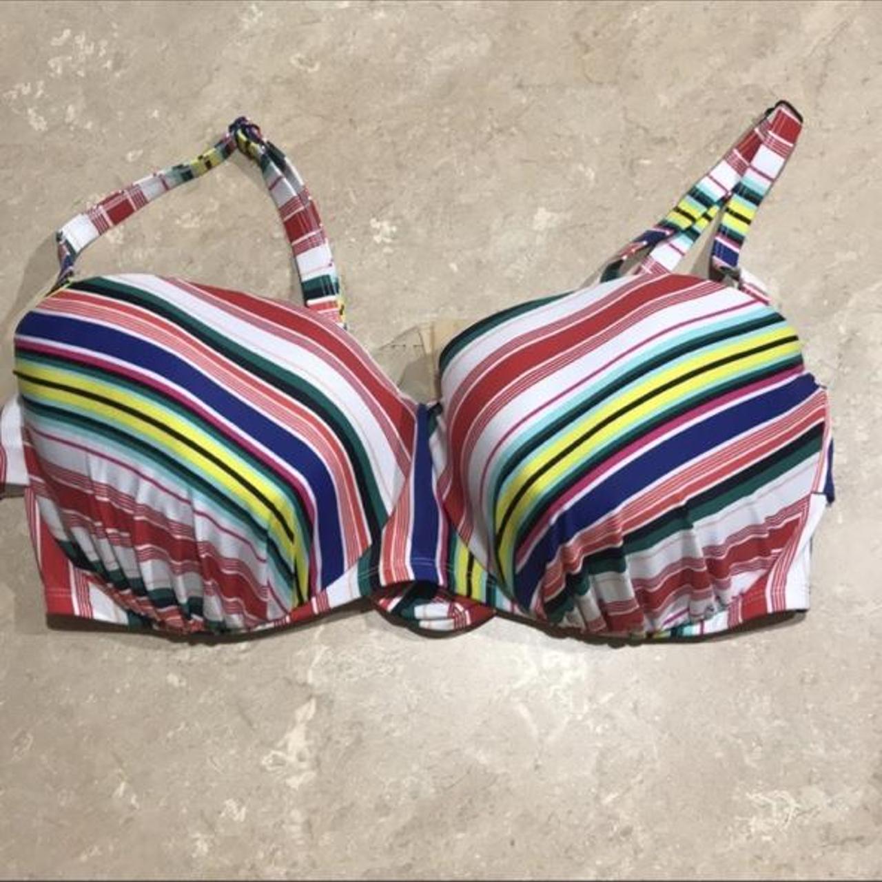 New Cacique Convertible MultiColor Striped Bikini - Depop