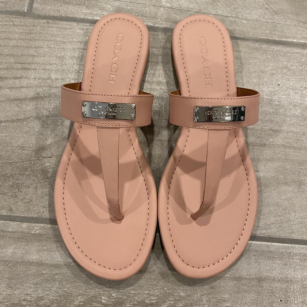 Brand new with box Coach Jeri Leather Sandals Depop