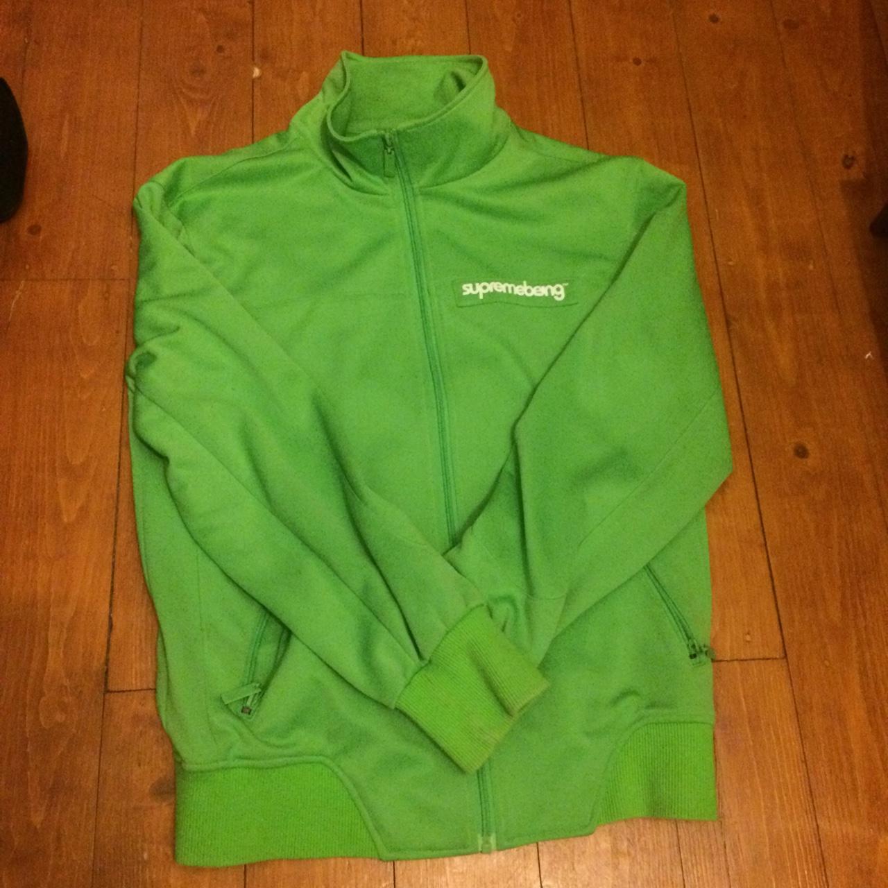 Supremebeing jacket in medium and green colour