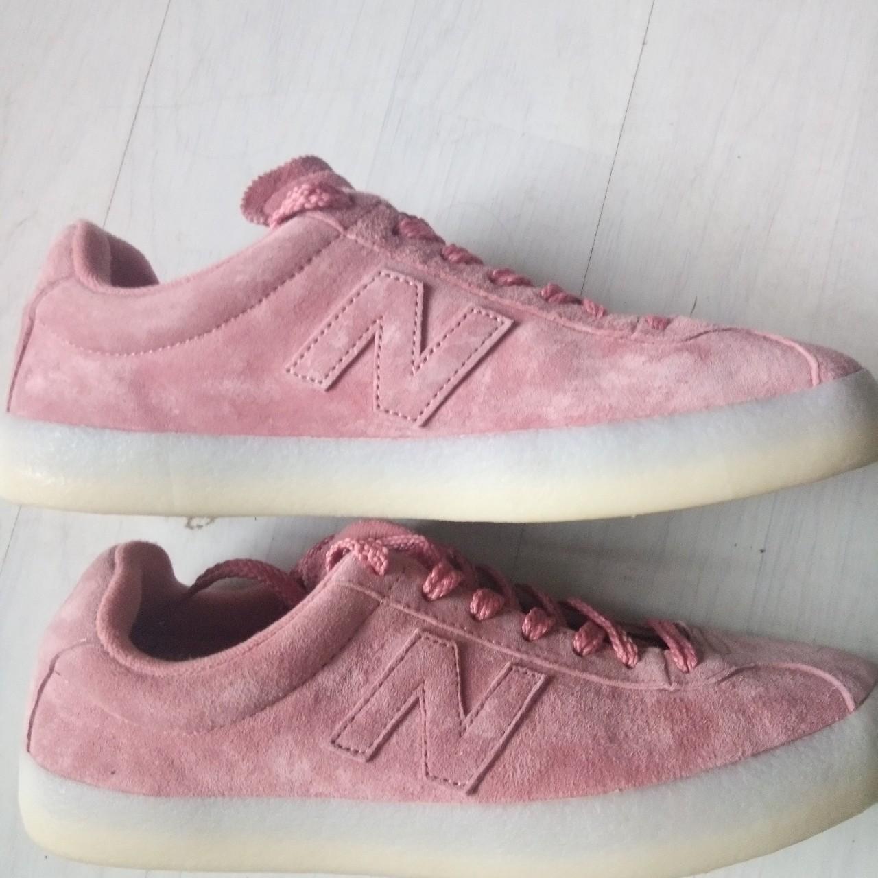New Balance Tempus Pink suede Size 8.5 As new... Depop