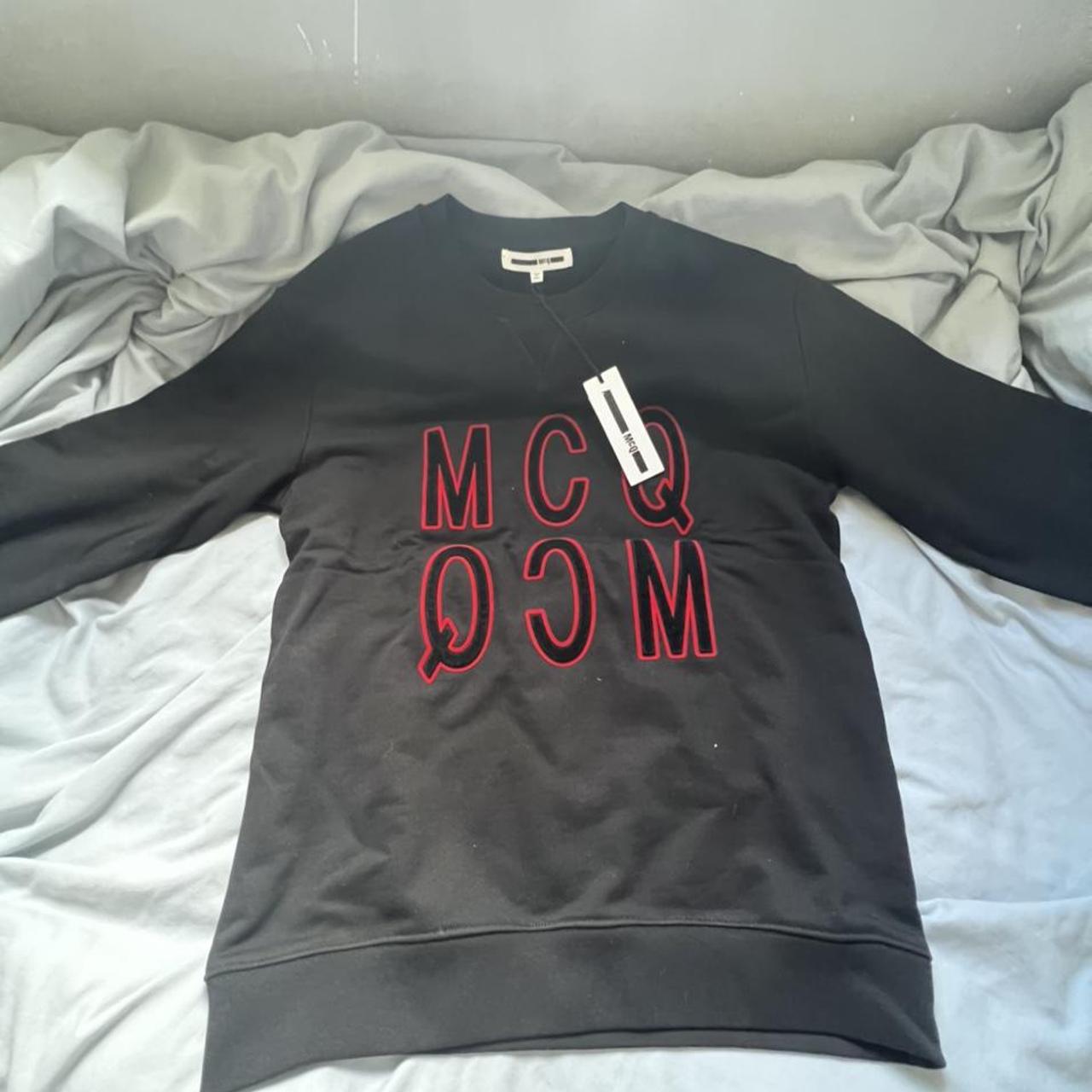 Mcq alexander mcqueen velvet logo outlet sweatshirt