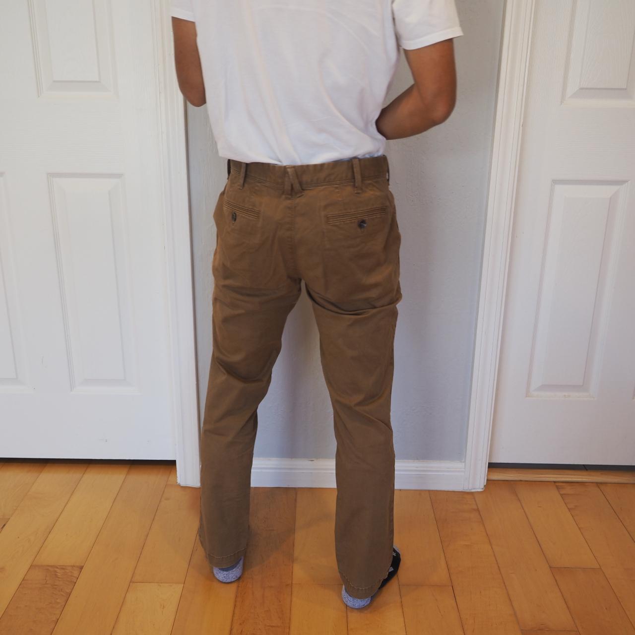 Express 30x30 Khaki Skinny Fit Stretch+ Pants Brown... Depop