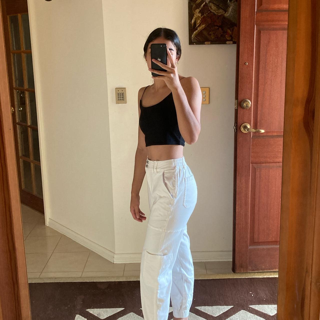 selling Factorie white cargo pants! only worn... Depop