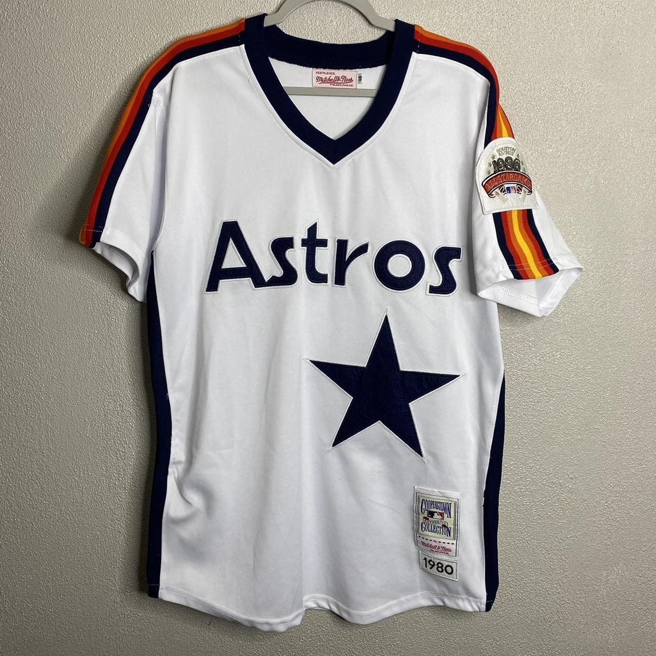 retro HOUSTON ASTROS NOLAN RYAN #34 THROWBACK MITCHELL & NESS JERSEY XL