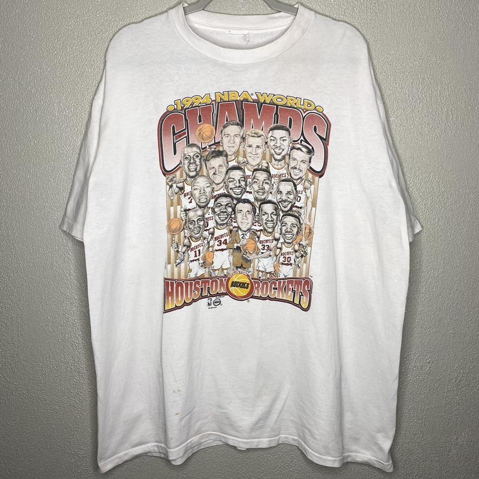 1994 Vintage Houston Rockets wind breaker jacket. - Depop