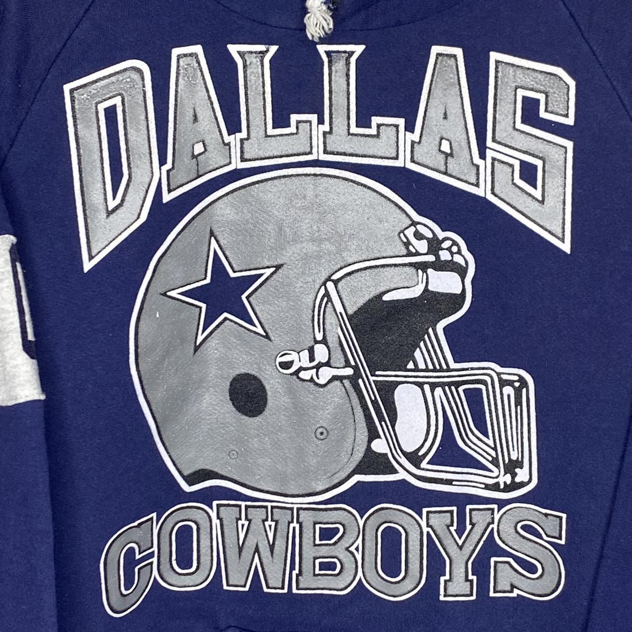 Vintage 90s Dallas Cowboys Double Sides Spell Out... - Depop