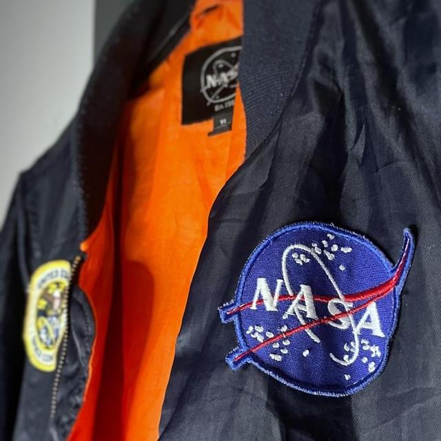 Orange nasa bomber clearance jacket