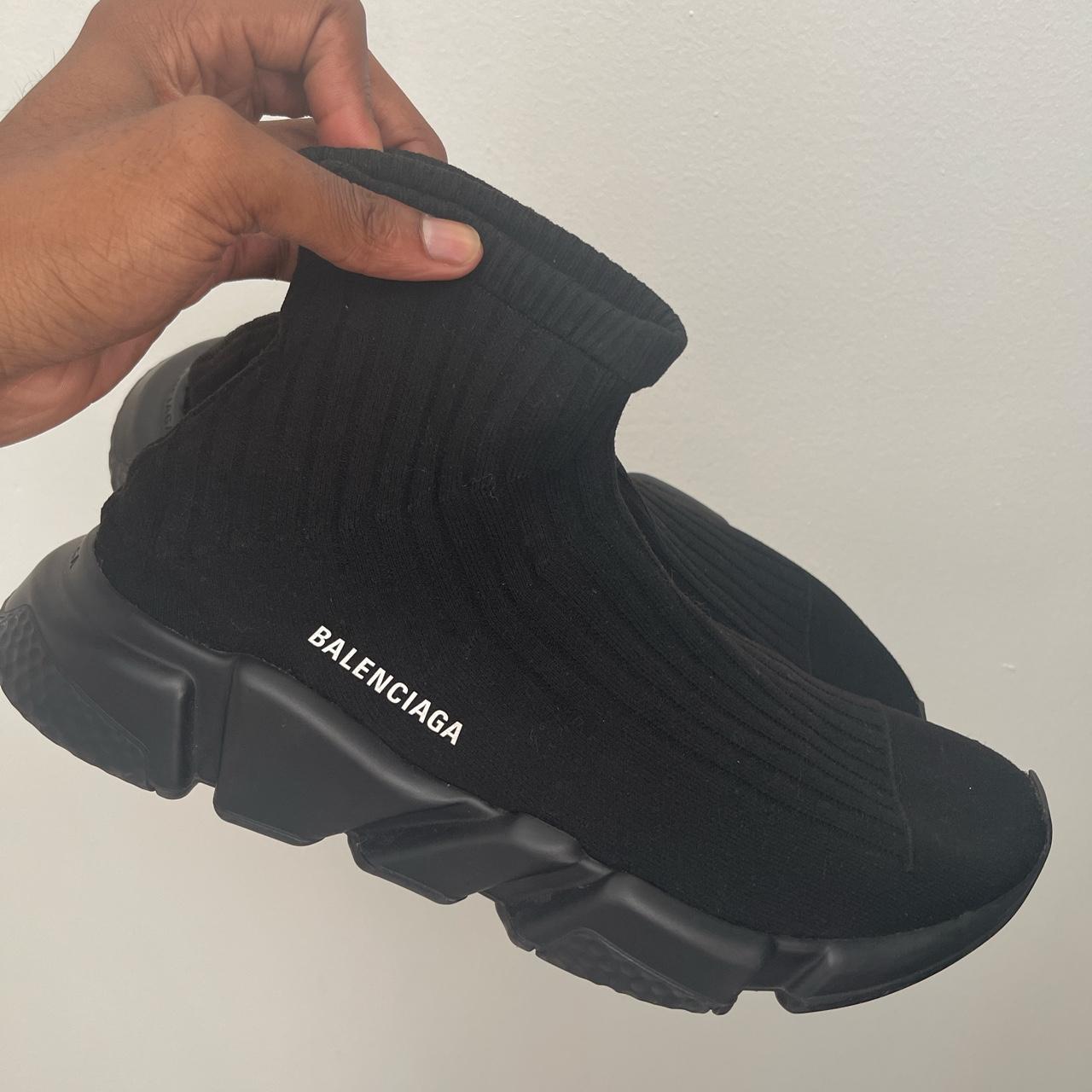 Balenciaga ribbed sale speed trainer