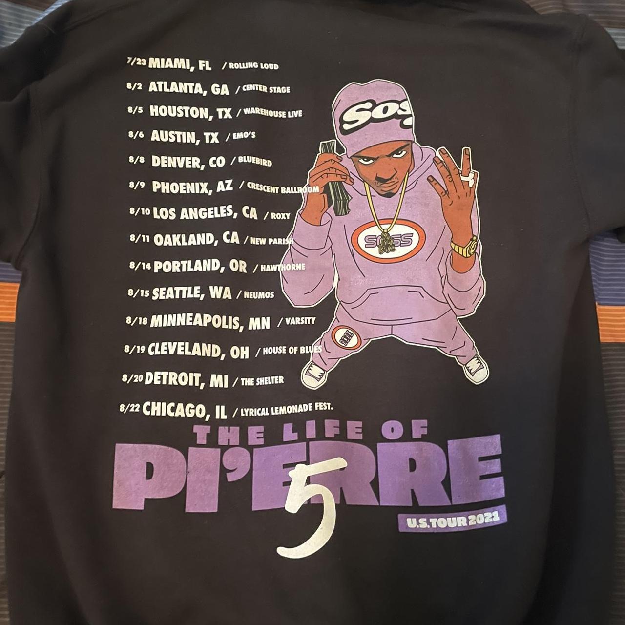 Pierre Bourne Tlop5 Tour Merch Sz Medium Can Fit Depop 