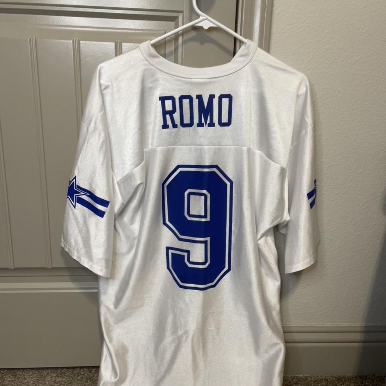 DALLAS COWBOYS 2007 GAME JERSEY AUTHENTIC TONY ROMO THROWBACK JERSEY SIZE 52