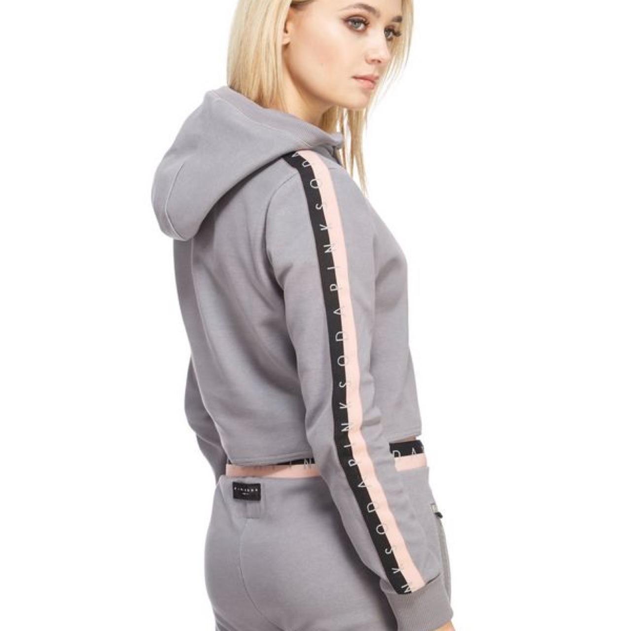 pink soda grey tracksuit