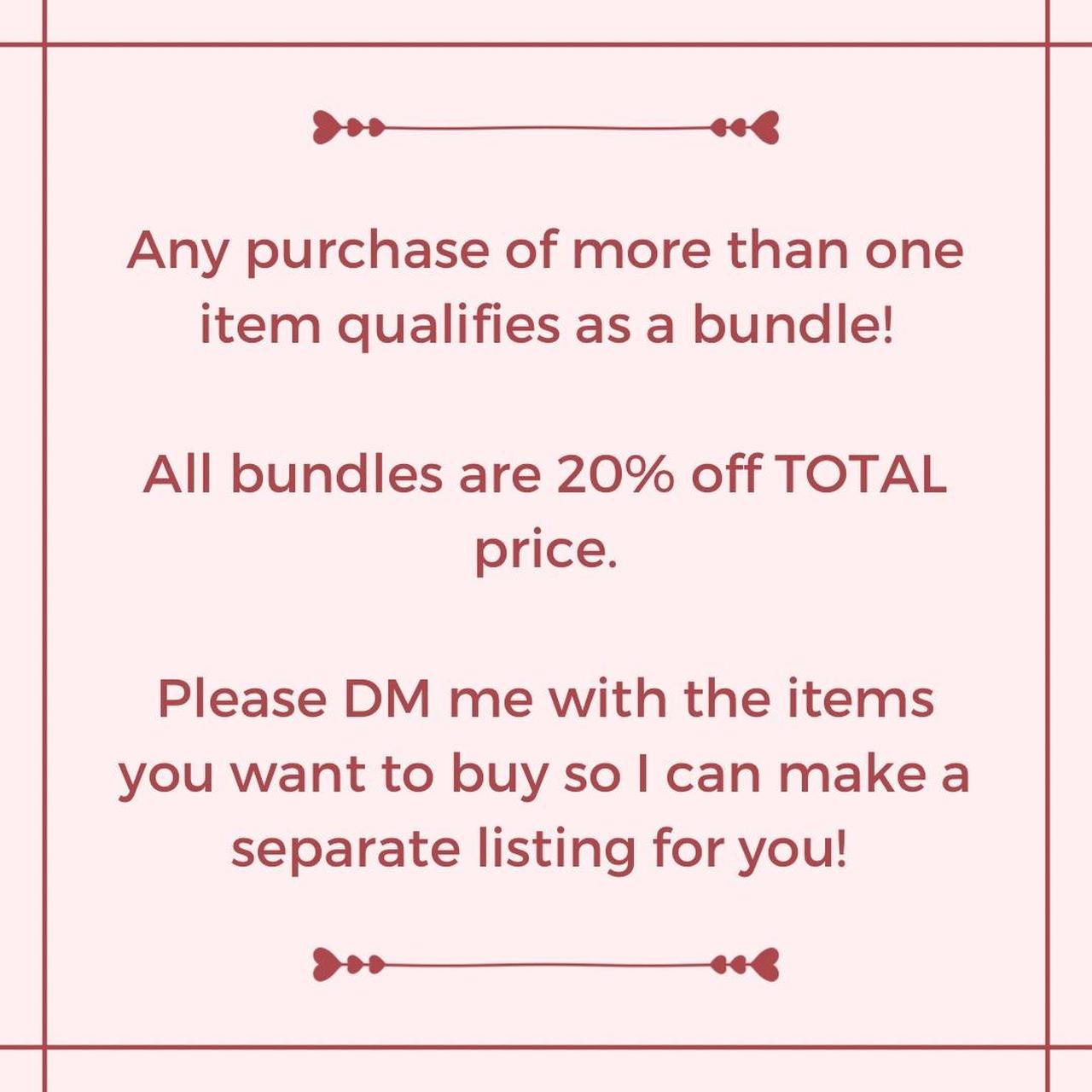 Bundle listing please do store not buy