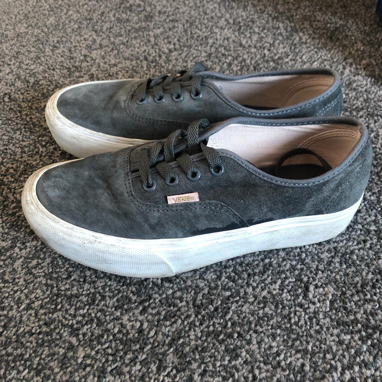 grey suede platform vans