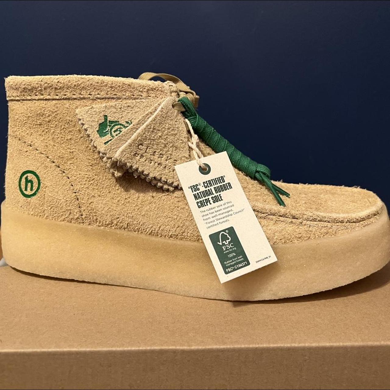 Hidden NY Clarks Wallabee Cup Sole Maple Tan color... - Depop