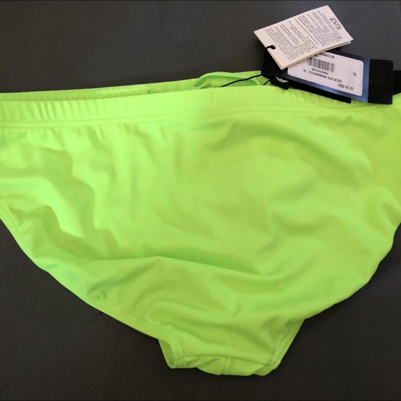 Emporio Armani Men's Yellow Swim-briefs-shorts | Depop