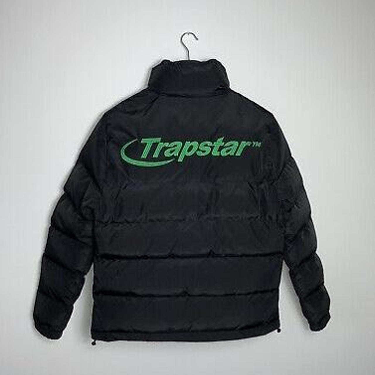 Trapstar Men's Green and Black Jacket Depop