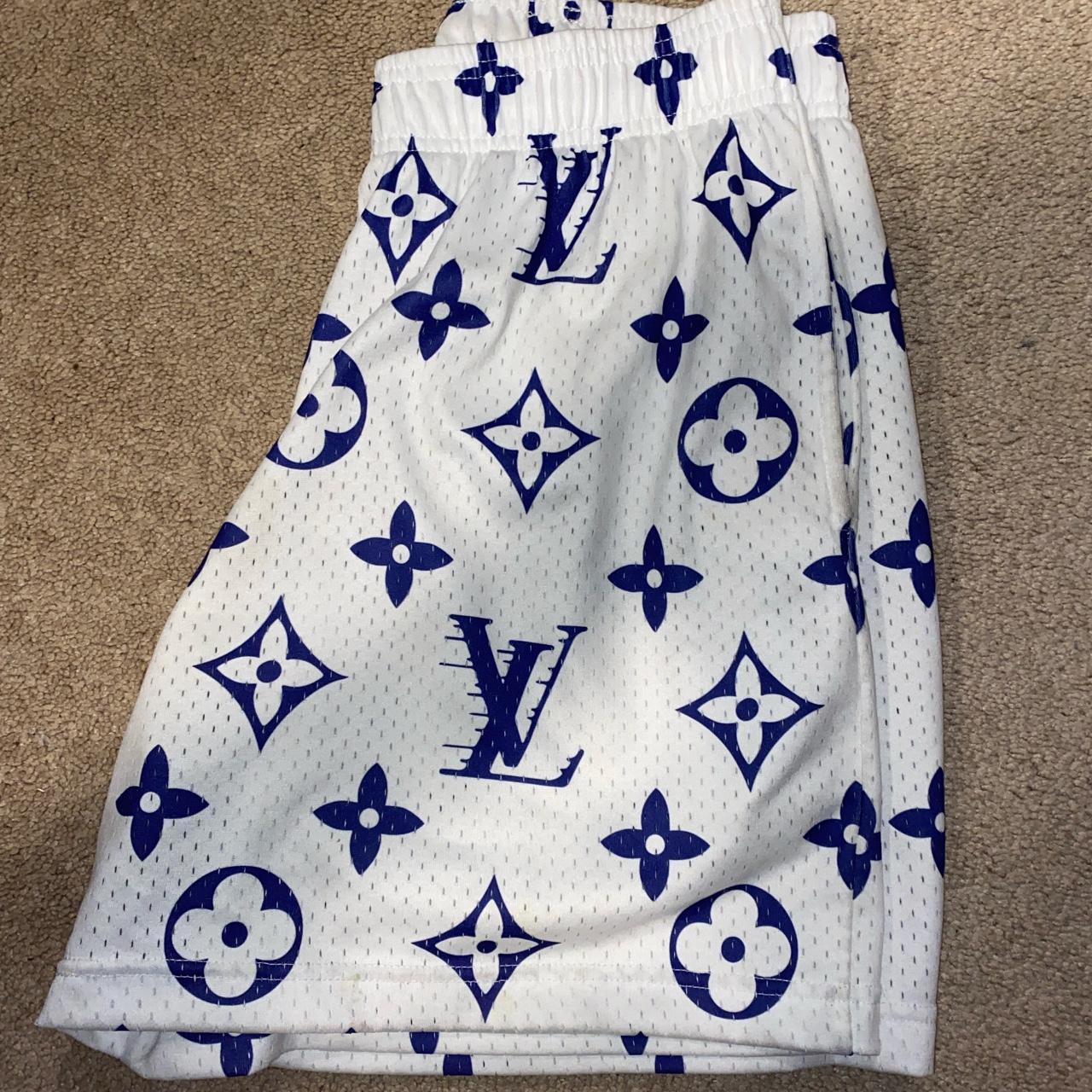 Bravest Studios Louis Vuitton graphic shorts mens... - Depop