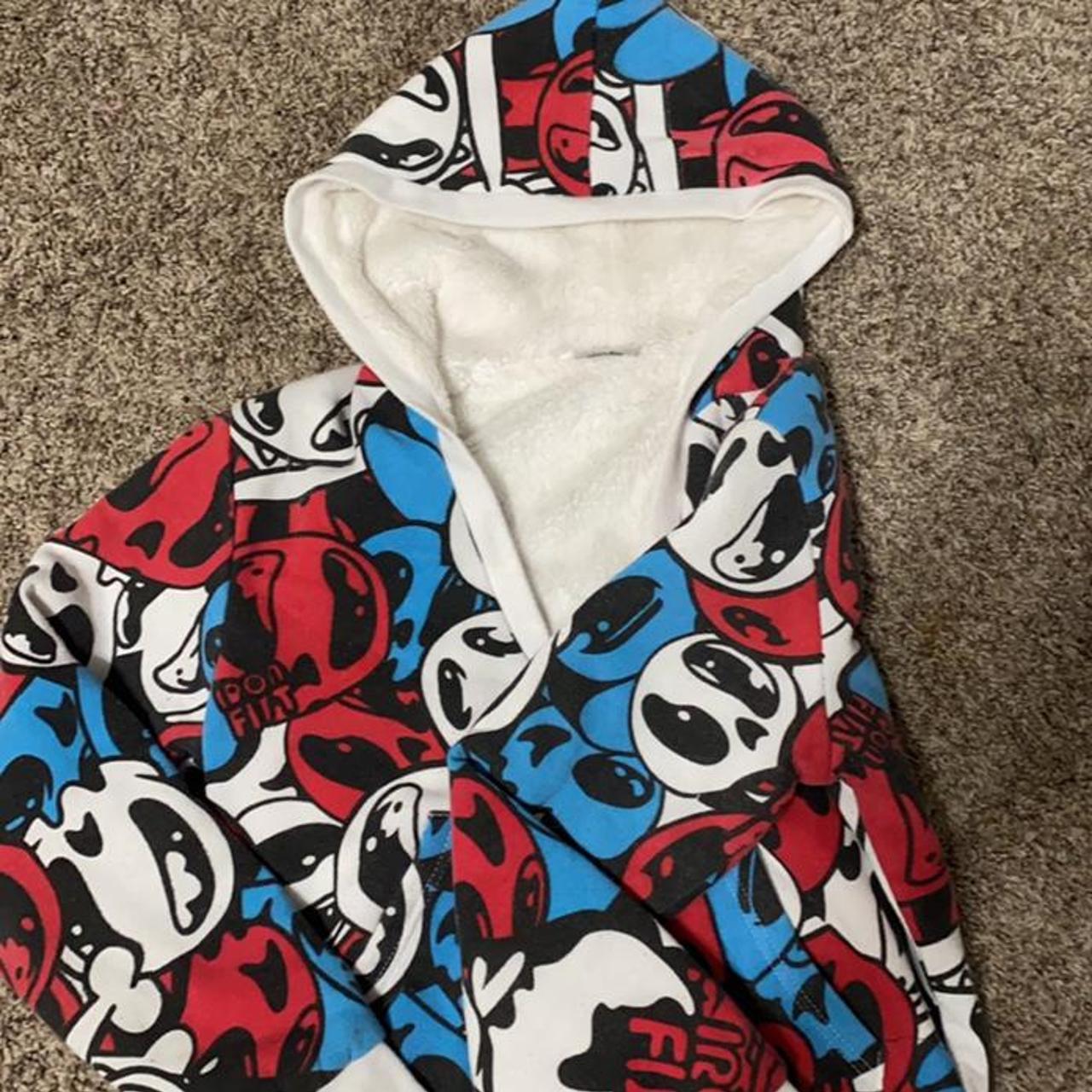 Iron Fist brand Emo/scene/skater fluffy jacket WITH... Depop