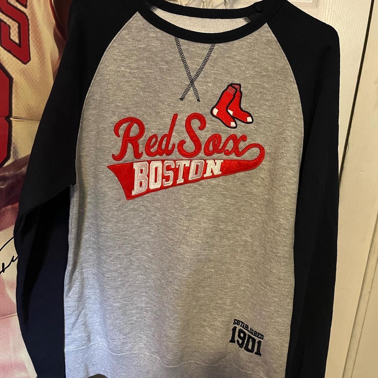 Boston Red Sox sweater/sweatshirt Felpa American - Depop