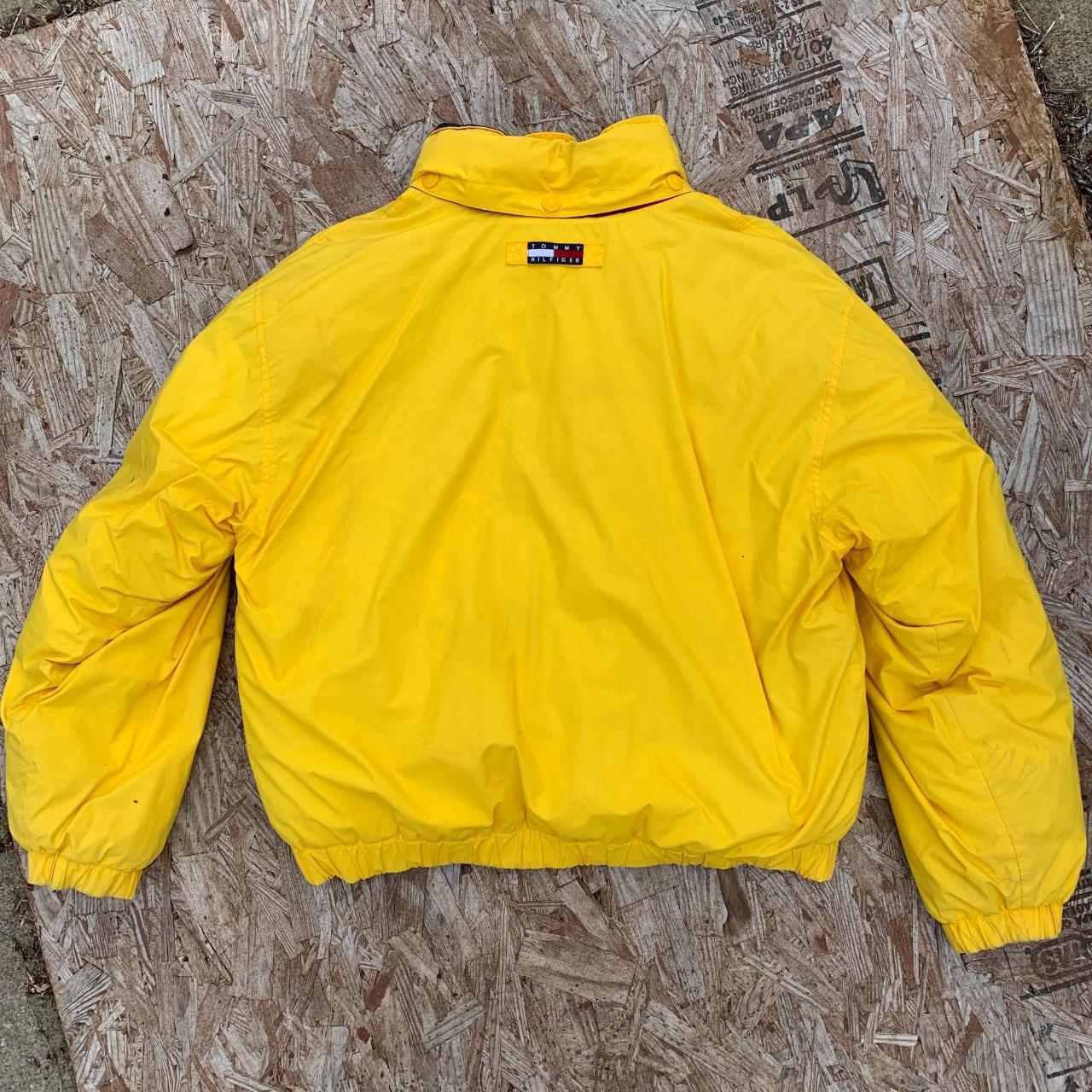 Tommy Hilfiger Jacket Mens XL Yellow Brasil Patch - Depop