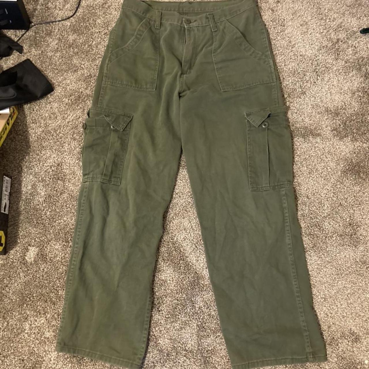 real vintage army pants, bought at a vintage... - Depop