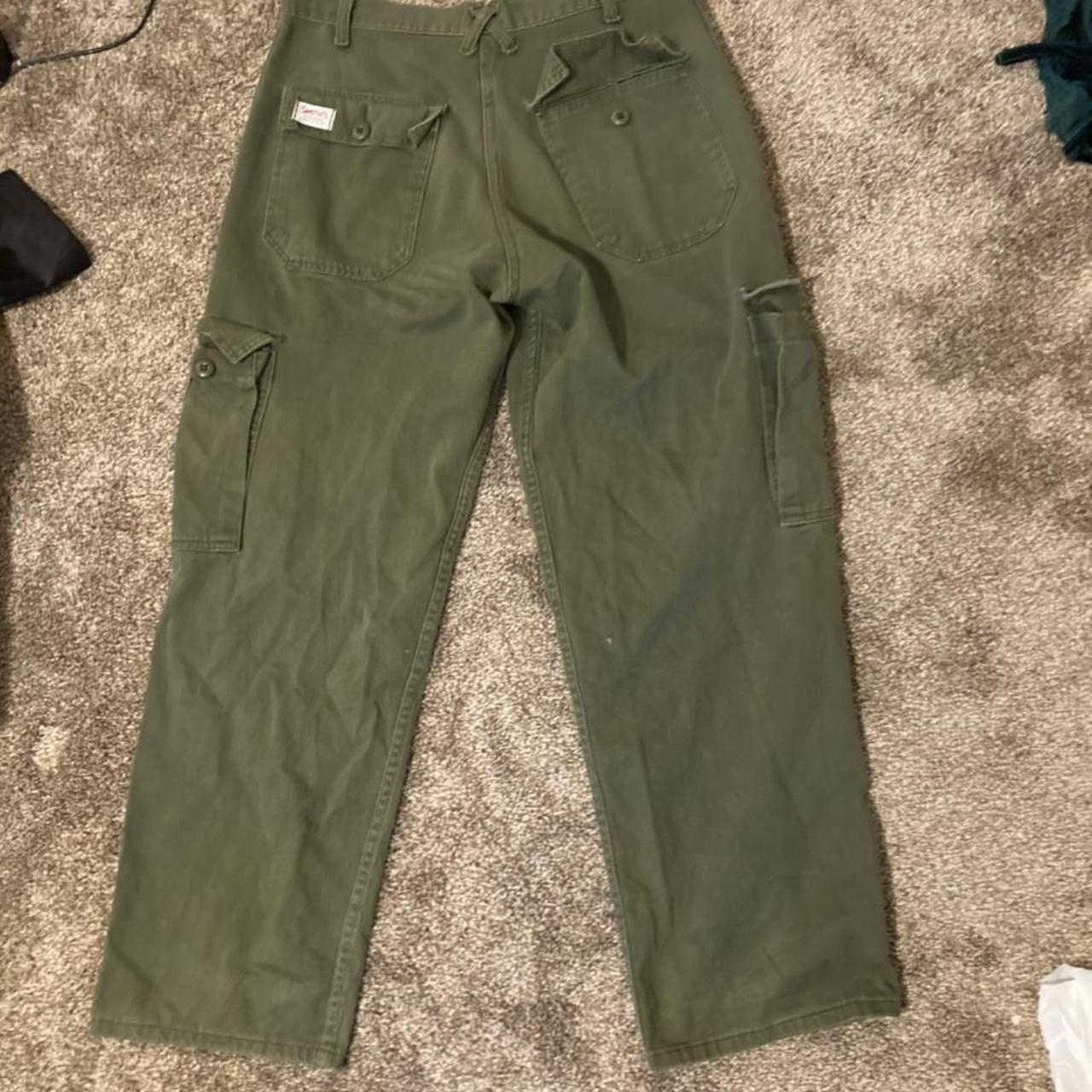 real vintage army pants, bought at a vintage... - Depop