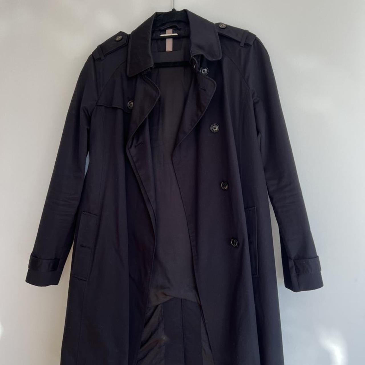 Black Massimo Dutti trench. Mid-season essential. - Depop