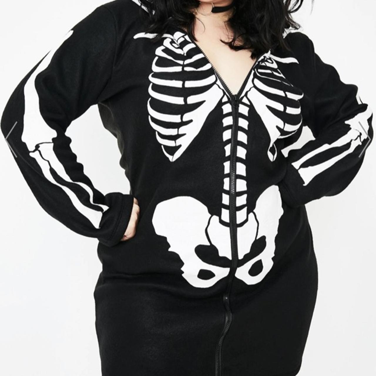 Skeleton sales hoodie dress