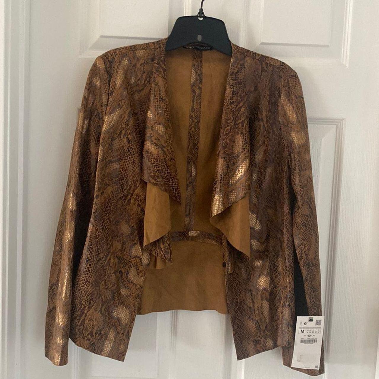 Snake print clearance coat zara