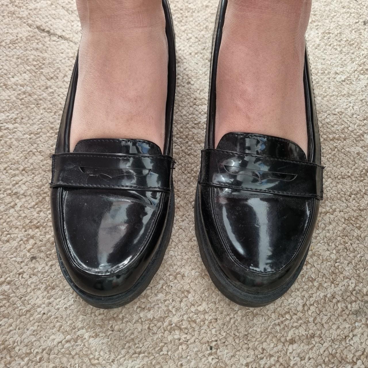 New Look Women's Black Loafers Depop