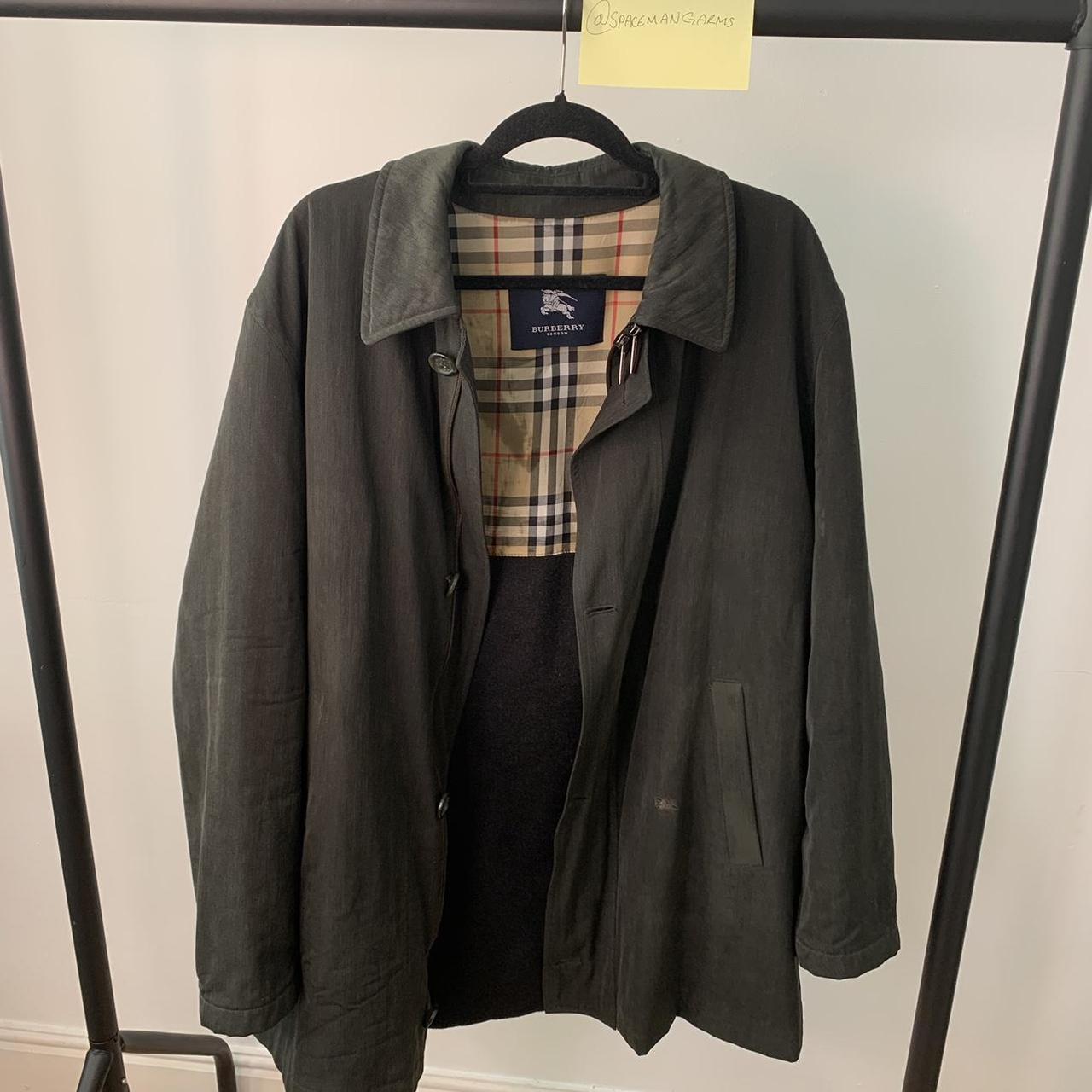 Vintage Burberry Olive Green Jacket 👾 Size 54 (Fits | Depop