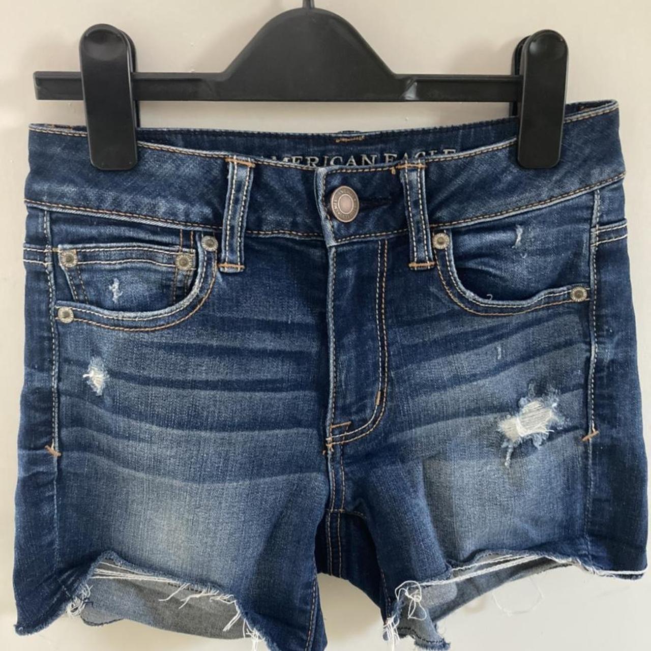 American Eagle Ripped Jean Shorts brought them back... - Depop