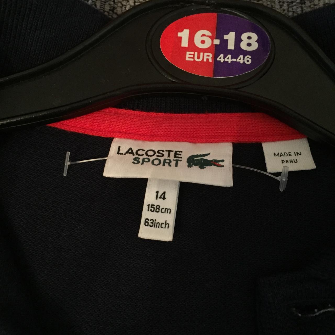 Lacoste sport outlet tag